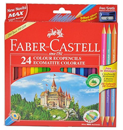 Faber-Castell 040198 Buntstifte Red Range 24