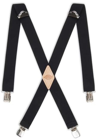 Dickies Herren 1-1/4 Solid Straight Clip Suspender Strumpfhalter, Schwarz, Extended Size
