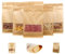 Derbway Papierbeutel 30 Stück, Papiertüten mit Fenster Zip, Kleine Kraftpapierbeutel imprägniern, Kraftpapier Stand Up Bags für Getrocknete Früchte, Tee Leaf und Snack