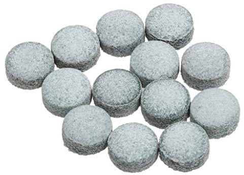 Pro Snooker- oder Pool-Queue-Spitzen aus Leder, mittlere Härte, Grau, 9 mm, 10 mm, 11 mm – 9 mm, 50 Stück