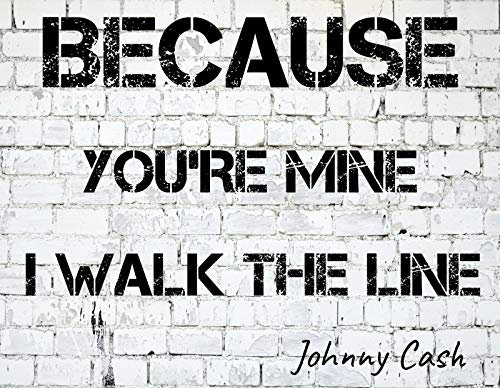 Lewistons-Of-London Johnny Cash Wanddekoration, Metallschild, Motiv: Walk The Line Song-Musik, Vintage-Retro-Stil, für Männer, Höhle, Bar, Kneipe, Schuppen, Geschenk, Blechschild