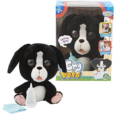 Giochi Preziosi Cry Pets Plüschtier mit Funktionen, Schwarz
