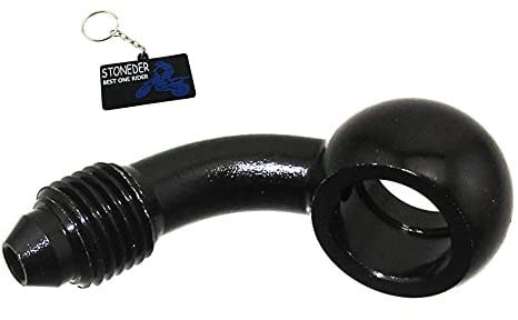 STONEDER Boulon Banjo an-3 de 10 mm pour raccord de Ligne de Frein de Moto – 75 degrés
