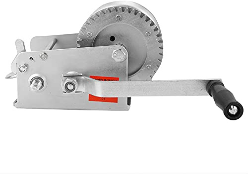 Power Puller,Heavy Duty Hand Winch Puller 2500LBS with 10m Steel Wire Rope Lifting Tools