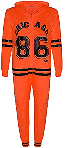 A2Z 4 Kids Unisex Girls Boys Chicago 86 - Cotton Onesie Chicago Neon Orange 5-6