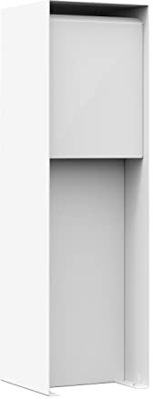 Briefkasten, Design Standbriefkasten Fynn aus Aluminium in Weiß - Bravios