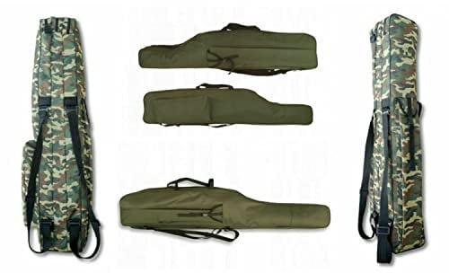 KB Tools Fishing Rod Bag With Carry Strap – Waterproof Cover – Rod Holdall For 1, 2 or 3 Rods – Fishing Pole Bag In 2 Colours – Case For Tackle, Reels, 170cm