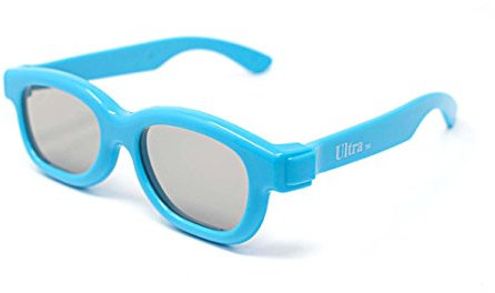 Ultra Blau Passive 3D-Brille für Kinder, für die Verwendung mit Allen passiven Fernsehern, Kino-Projektoren und RealD-Filmen, Filmen, kreisförmige polarisierte 3D-Brille (2)