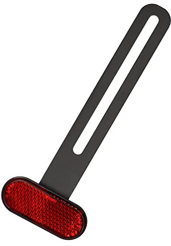 Simda Pro Universal Motorrad Kennzeichen Rückstrahler mit Halter E - Geprüft Kennzeichenhalter Zubehör Reflektor (Mini Rückstrahler mit Halter)