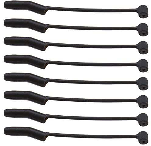 Create idea 30PCS D Rig Aligners Rubber Carp Fishing Kickers Anti Tangle Sleeves Hooks Line Aligners Fishing Terminal Tackle Hook Link Accessories Black 32mm