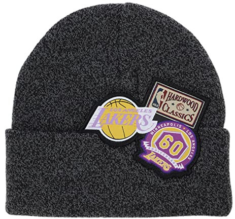 Mitchell & Ness Wintermütze - Logo Patch Los Angeles Lakers