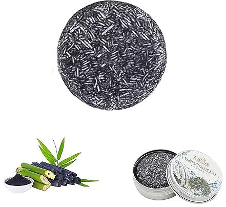 Spartan Gray Hair Reverse Bar Organic Grey Hair Shampoo Bar for Men and Women Hair Darkening and Coverage White Hair Repair Soap1pc