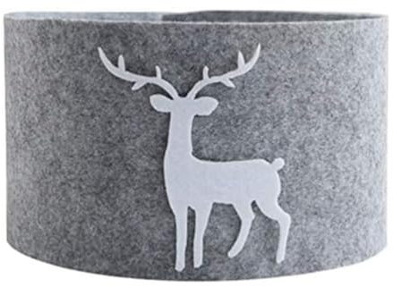 Tyatocepy Weihnachtsbaumskirt Grau Schneeflocken