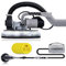 Werku WK403070 + 6 Lijas, Lijadora Circular Paredes-Techos Auto-Aspirante, Calidad Profesional, Potencia 750 W, 225 mm, Sistema Luz LED, Incluye 6 Discos Lijado, Manguera Aspiración y Bolsa Transporte