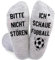 Fußball Geschenke für Männer Geburtstag zu Weihnachten Socken mit Spruch Bitte Nicht Stören Ich Schaue Fussball, Lustige Socken Weihnachtsgeschenke für Männer Adventskalender Füllung Kinder Teenager