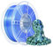 iBOSS PLA 3D-Drucker-Filament, PLA-Filament 1,75 mm zweifarbiges Seidenfilament, Co-Extrusion glänzendes 3D-Druck-Filament 1 kg (2,2 lbs), zweifarbig blau grün