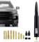 Yumfugu Pack-1 Car Aerials Truck Bullet Antenna, American Flag Automobile Antenna Mast, Anti-Theft Design Enhance Signal Replacement Mast for Ford F150 Chevrolet Jeep (Black)