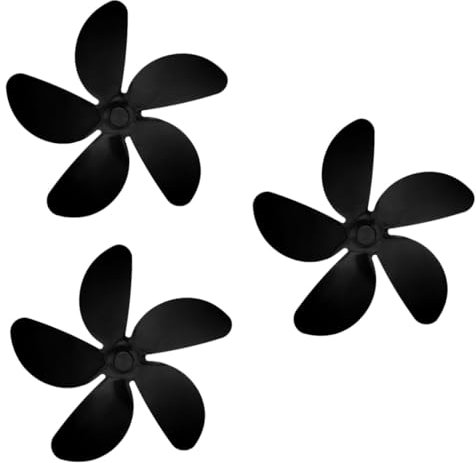 STOBAZA 3stücke Professionelle Kaminventilator Ersatzblätter Blättrige Hitzebeständige Lüfterflügel Für Holzofen Und Gasofen Kaminlüfter Zubehörteile Verbesserung Wärmeverteilung