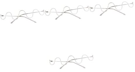 VALICLUD 4paare Handgefertigte -augenbrille Halbrahmen Metalldesign Für Und Partys Trendige Dekorative Brille Für Damen Und