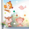 Sunnywall Fensterbild Fensterdeko Tiger Rehkid Affe Vogel Fensteraufkleber statisch selbstklebend beidseitiger Druck Aufkleber Fenstersticker WIEDERVERWENDBAR A3