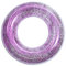 KUAKE Schwimmring Aufblasbarer, Schwimmring Erwachsene Groß, Schwimmring Groß Glitzer, Schwimming Ring Schwimmring Durchsichtig, Sommer Schwimmring für Pool Sandstrand Party, Pool(Violett)