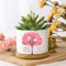 kaululu Pot de Fleur Interieur Cache Pot Ceramique Personnalisée avec Prenom Cadeaux de Fête des mères Cadeaux de Maman Cadeaux Personnalisés (Style 1)