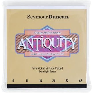 Seymour Duncan Antiquity Strings - Extra Light Gauge 9-42 Pure Nickel Wound Vintage Tone