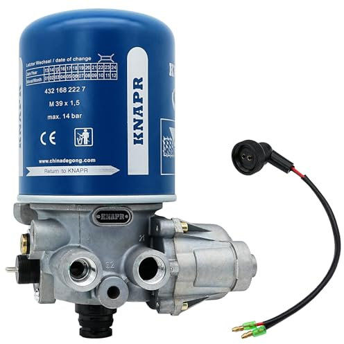 LEVANLIGHT R955205 Lufttrockner kompatibel mit Meritor Wabco System Saver 1200 Serie, 12 V Innenraumfilter für Peterbilt, ersetzt # 4324130010, TR955205