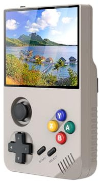 NULA M19 Retro Handheld Spielkonsole, mit 128G, 30.000+Spiele 3,5-Zoll-IPS-Bildschirm Open-Source-Linux-System RK3566-Chips Videospiele-Player, Retro-Arcade-Handheld-Emulatoren