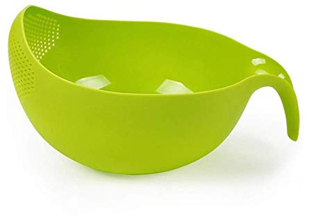 Design Sieb Reiswaschschüssel Reiswaschsieb Gemüse Obst Nudelabtropfer Neu Erschienen
