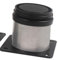 FUNSUEI Lot de 16 pieds de meubles réglables en hauteur de 50 à 65 mm avec vis - 60 x 60 mm - Pieds de meubles réglables en acier inoxydable - Pieds d'armoire - Pieds en métal pour meubles - Argenté