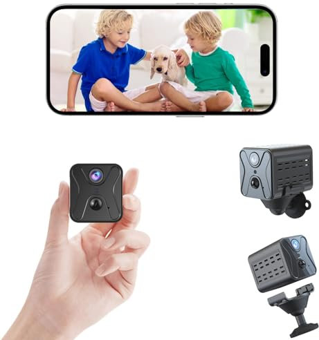 Hidden Camera, 4K Spy Camera, AI Motion Detection, Battery 100-Day Standby, Crystal Night Vision, card & cloud storage, Wireless Indoor Camera for Home Security, Baby, and Pet Monitoring