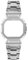 JUNCHENGBAO Edelstahl-Uhrenarmband-Lünette, kompatibel mit DW-H5600 DWH5600 Gehäuse, Uhrenarmbandkette, geeignet for den täglichen Gebrauch(Silver)