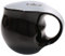 Generisch Colani 4145/926 Kaffeebecher, Porzellan, schwarz, 11 x 9,5 x 9 cm