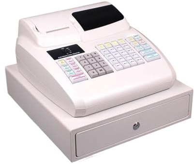 Registrierkasse für Kleinunternehmen, Universelle Registrierkasse mit integriertem 58-mm-Belegdrucker und Systemsoftware for eine einfache und bequeme Bedienung für Einzelhandel, Restaurant, Supermark