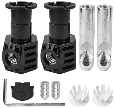 Kit de fixation WC - Kit de vis de fixation murale - Accessoires d'installation de toilettes - Kit de fixation de rechange WC - Kit de vis de fixation pour toilettes suspendues au mur