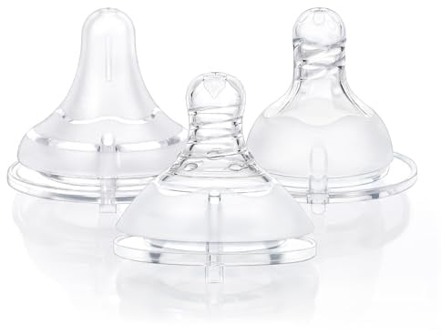 LittleForBig Silikon Soft Touch Erwachsenen Flaschensauger Ersatzteile für Flaschen - 3er-Pack in verschiedenen Ausführungen
