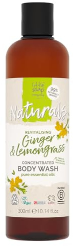 Little Soap Company Naturals Ginger & Lemongrass Soap Bar, Vegan, 100g | Natural ginger and lemongrass soap bar for cleansing hands and body; vegan and made for everyday use.