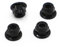 Dado Di Bloccaggio Nylock Autobloccante - Flangia In Acciaio Inox 304 E Acciaio Al Carbonio - M3, M4, M5, M6, M8, M10, M12 per ruota anteriore e posteriore della bicicletta(Black Carbon Steel,M6 10pcs