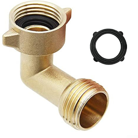 90-Grad-Winkelschlauchverbinder aus massivem Messing, zuverlässig für Gartenbewässerung