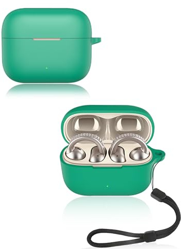 Custodia per Moto Buds Clip Auricolari Yystao Morbida Silicone Compatibile con Moto Buds Clip Clip con Cordino Antipolvere, Antiurto e Durevole, Verde
