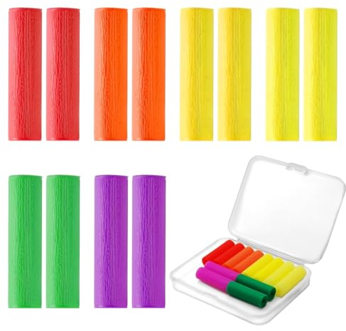 12 Stück Aligner Chewies, Aligner Tablett Sitzer, Kieferorthopädische Kauartikel für Zahnspangen Unsichtbare Zahnspange beißt (Verschiedene Farben)