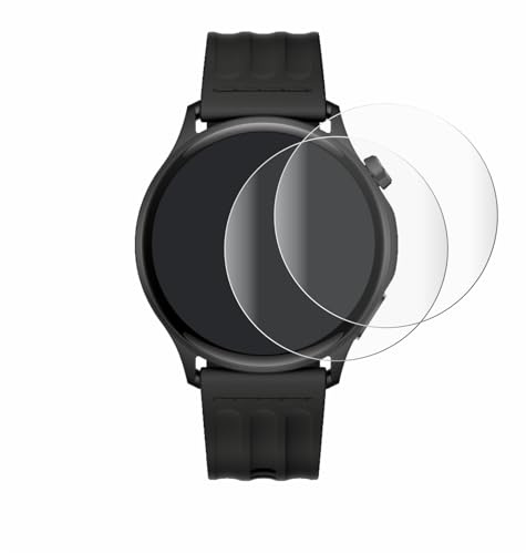 BROTECT Schutzfolie für OnePlus Watch Lite | 2 Stück Transparenter Displayschutz Made in Germany Klare Full-Screen Folie Full-Cover 3D Curved Montage Kit