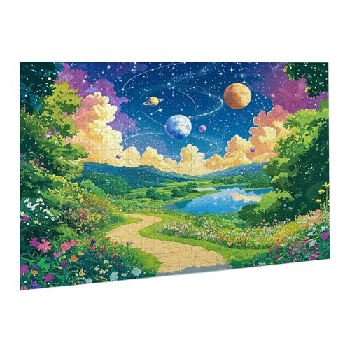 Planet Puzzle 1000 Teile, 3D Puzzle Erwachsene, EIN Herausforderndes Rätsel, Puzzlespiele für Die Ganze Familie, Geschenke für Männer, Frauen, Weihnachtspuzzle Home Dekoration Thema: Planet fr0-109