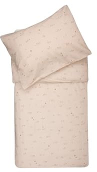 Jollein Kinderbettwäsche – Pretty Picnic – 100x140cm – 100% Baumwolle – OEKO-TEX Zertifiziert – Babybettwäsche mit Kissenbezug – Kinder Bettdecken Set – Bettwäsche Set