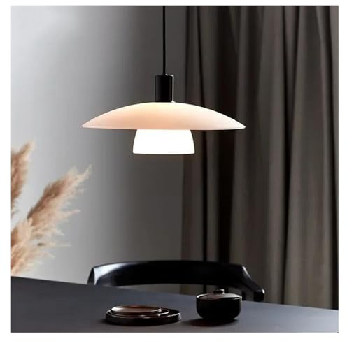 YCVAWEOD Designer LED Chandelier Simple Flying Saucer Pendant Lamp Dining Study Hotel Decoration Light French Creative Art Lighting,Hanging Light(D30cm) LWX