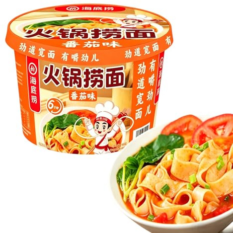 AOIRCE Tomato Stir Wide Noodles, Haidilao-Style, 180g