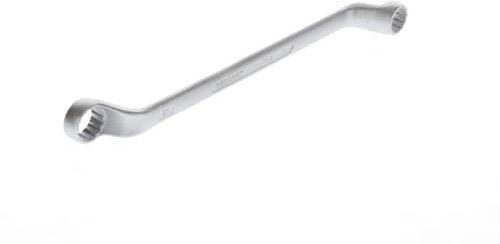 GEDORE Doppelringschlüssel, SW 18+21 mm, gekröpft, 5° abgewinkelt, dünn, 12-kant, UD-Profil, Schraubenschlüssel, 2 18X21