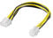 Goobay 51358 Cavo Elettrico/Adattatore PC ATX12 P4, da 4 Pin a 8 Pin, 0.2 m Lunghezza del Cavo