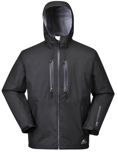 Cox Swain Titanium Herren 3-Lagen Hartshelljacke Xtrem 15.000 Wassersäule 5000 atmungsaktiv, Colour: Black, Size: L